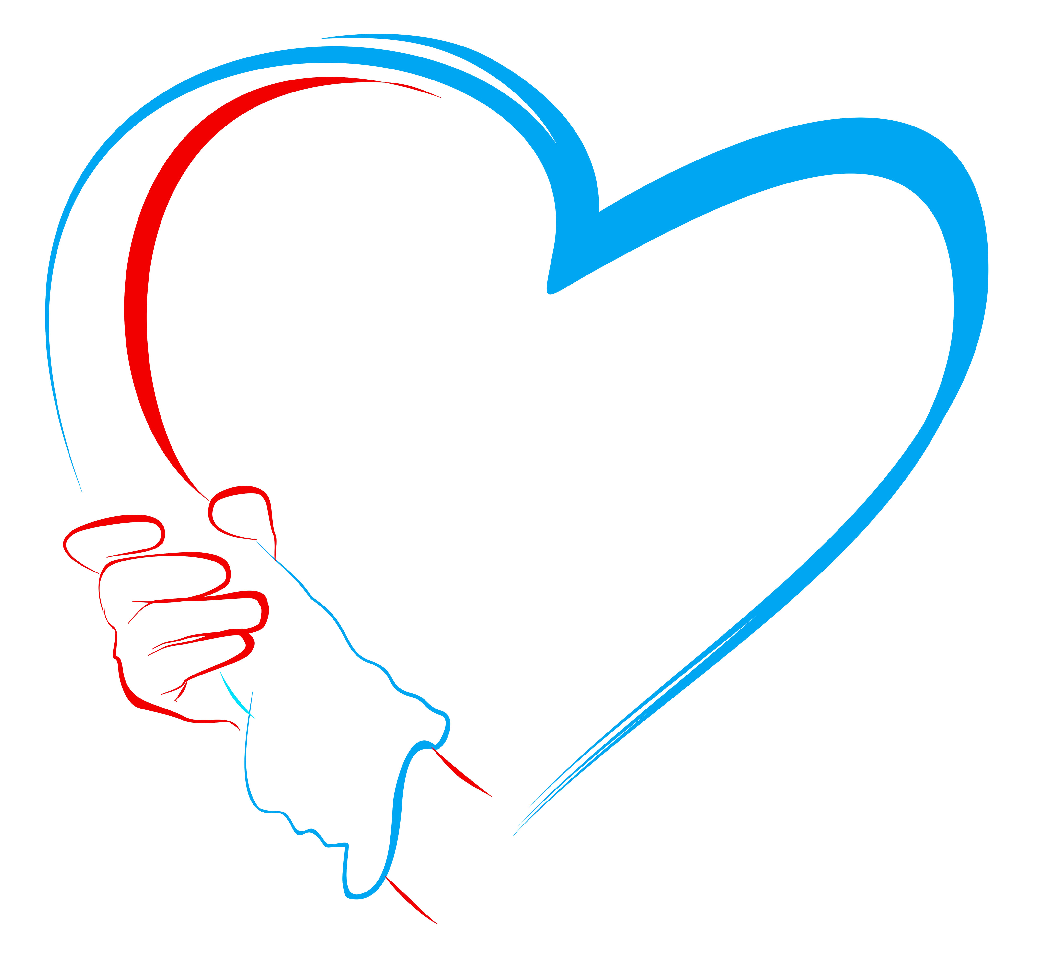 Логотип сердце в руках